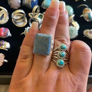 Dumortierite Ring - Solid Sterling